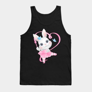 Cute little bunny with ballerina Tank Top